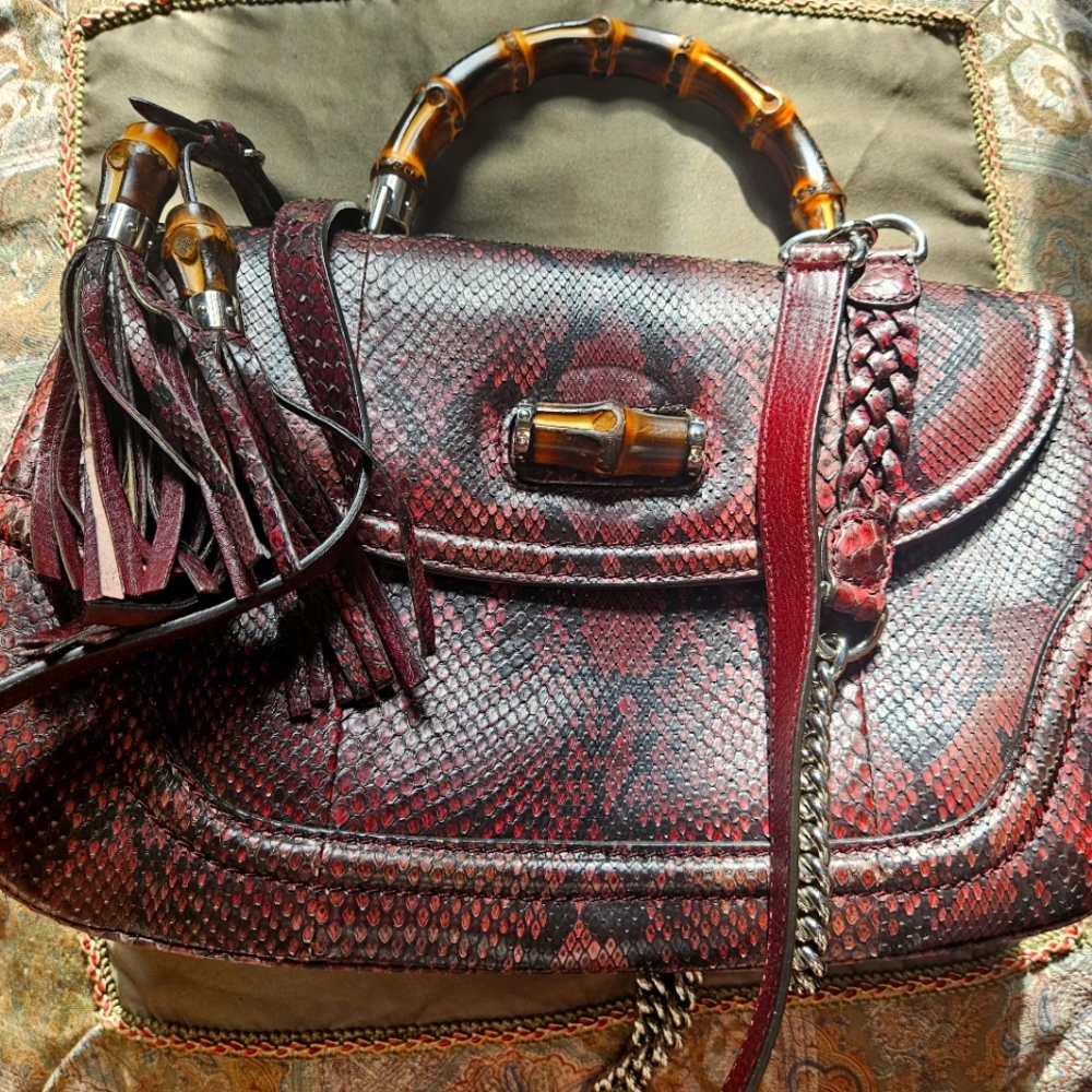 Authentic Gucci Bamboo handle bag